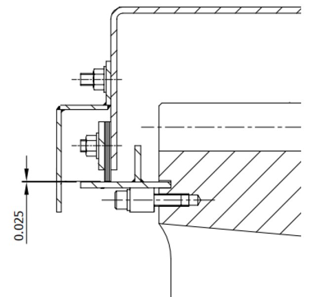 Contact seal mud guard design