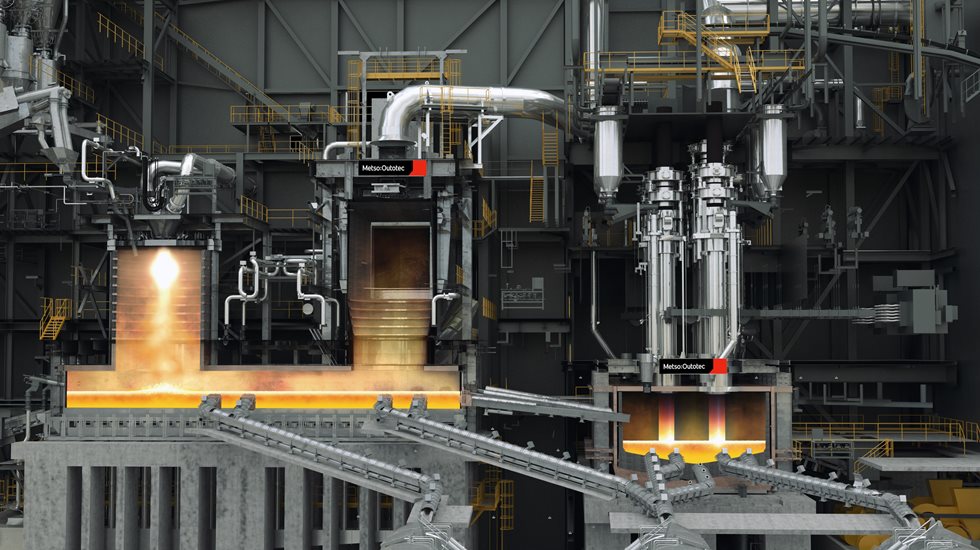 Metso Outotec smelting furnace