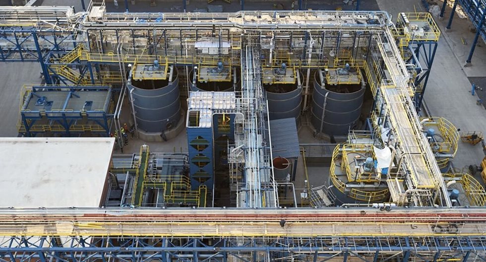 OKTOP cyanide leaching plant