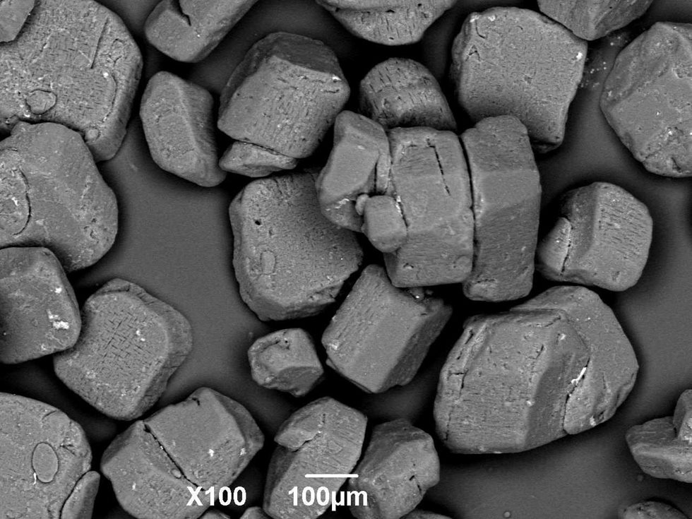 Dry LiOH·H2O product