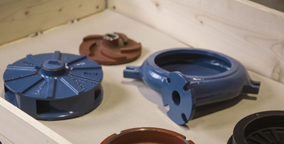 Several Metso Outotec pump parts