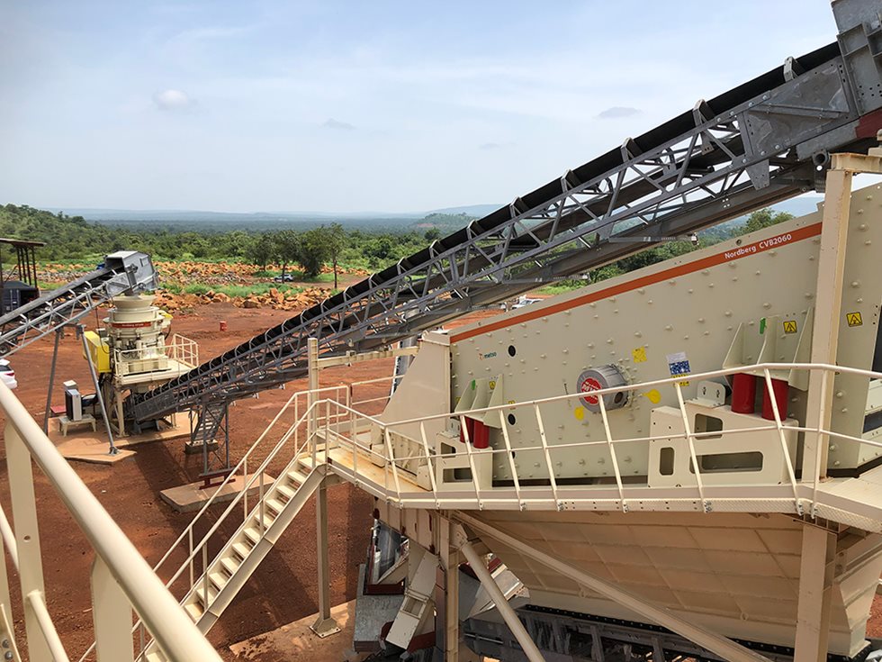 Metso Outotec equipment at Groupe Bathily quarry.