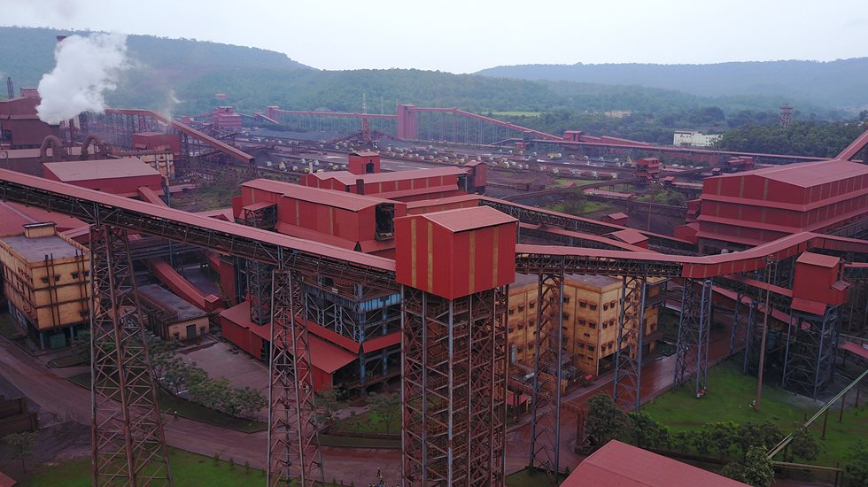 JSPL pellet plant pictured from outside.