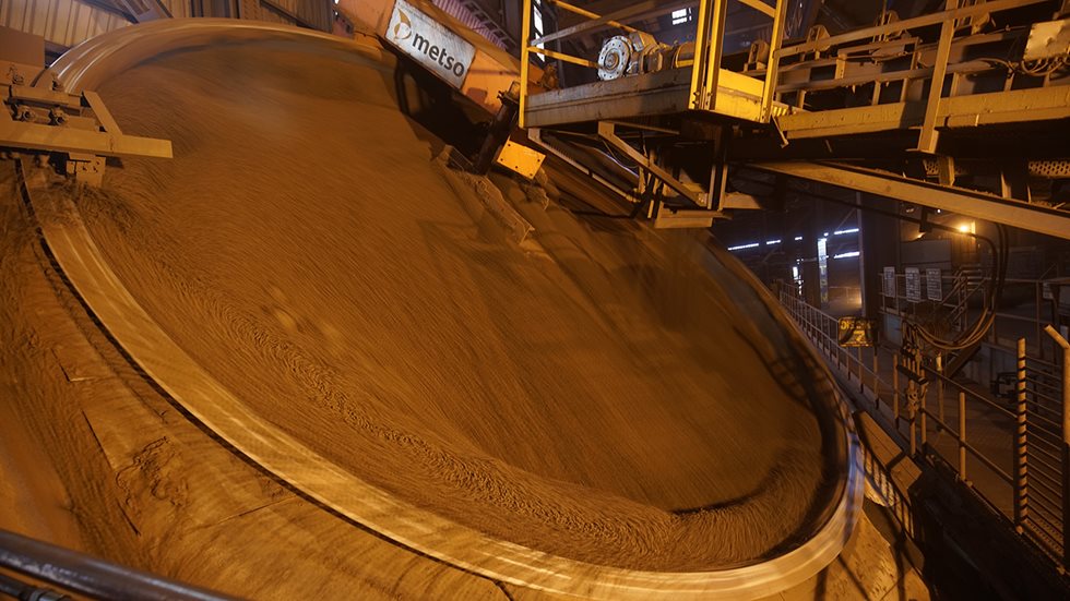 Pelletizing disc  pictured at JSPL site.