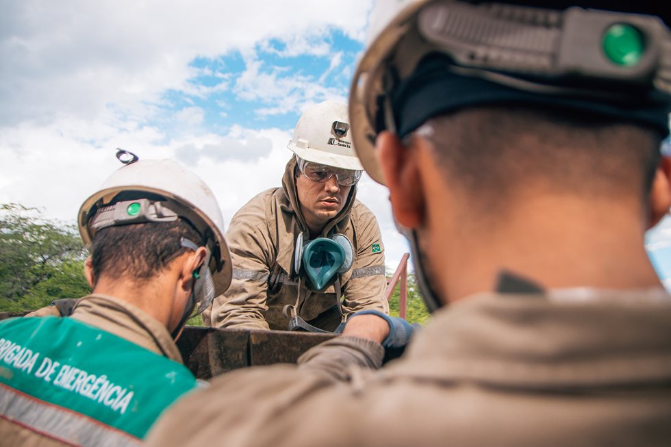 Operators working on the carousel.