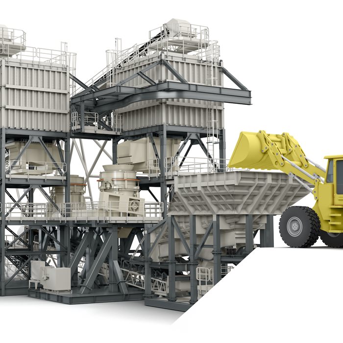 Recrushing in a plant simulator