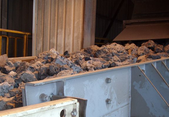 Slag crushing deals with uncrushable objects.