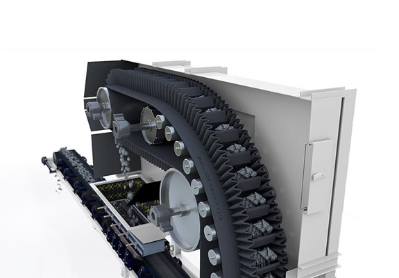 Sidewall conveyor belts.