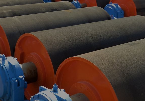 Conveyor pulleys.