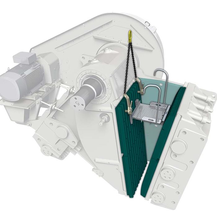 Crusher maintenance platform