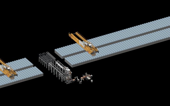 Large plant 3d rendering