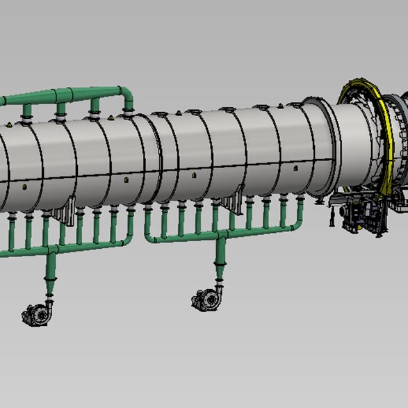 cross flow rotary cooler
