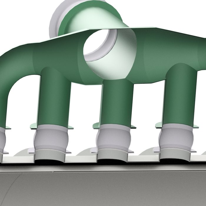 Cross flow rotary cooler