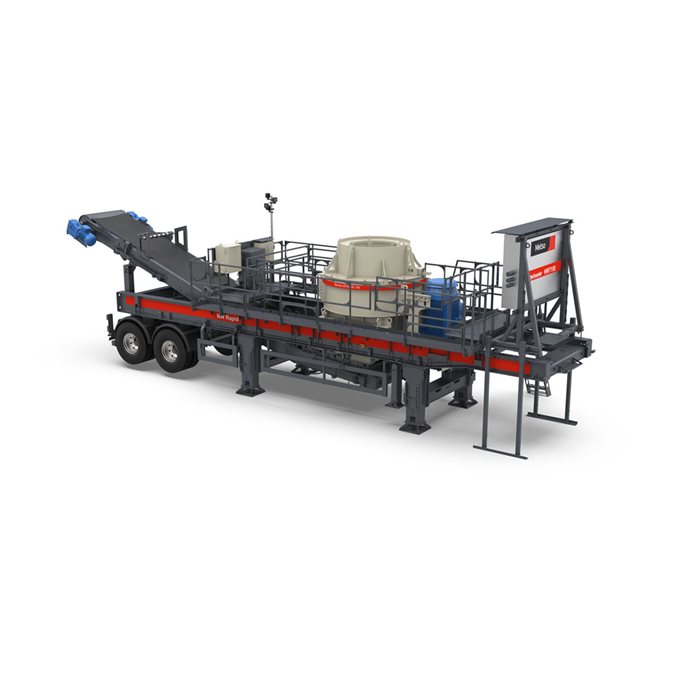 NW7150 portable impact crusher for excellent rock shape