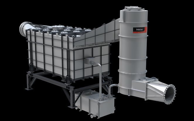 Cascade scrubber rectangle