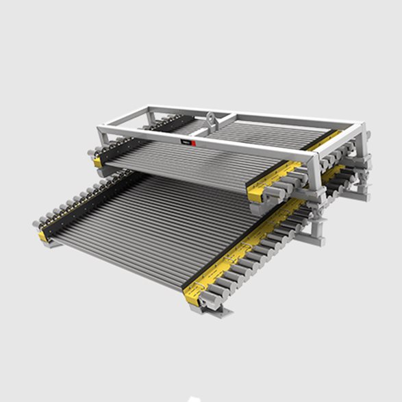 Double deck roller feeder