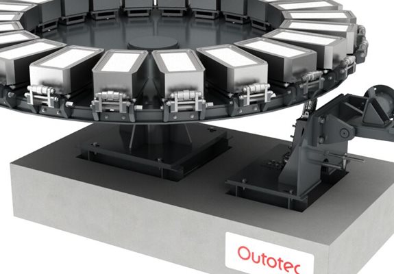 Rueda de fundición de lingotes de plata