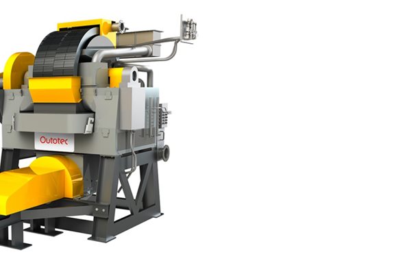 Separador magnético vertical pulsante de alto gradiente