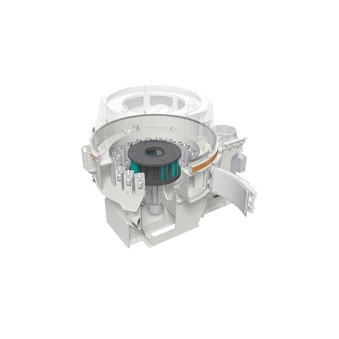 Barmac® VSI crushers can be equipped with metallic anvils on request.