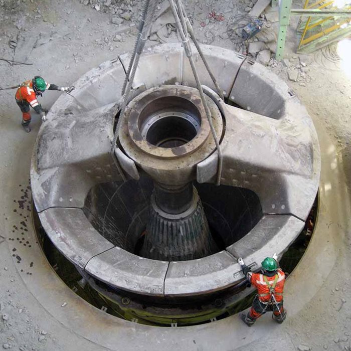 Superior™ MKIII primary gyratory crushers have new sets of shells and concaves.