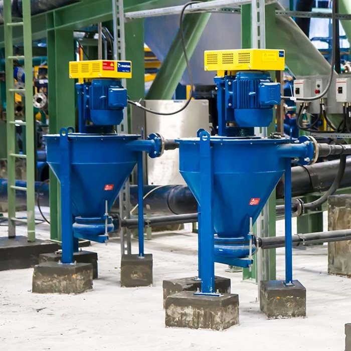 Bombas de polpa verticais