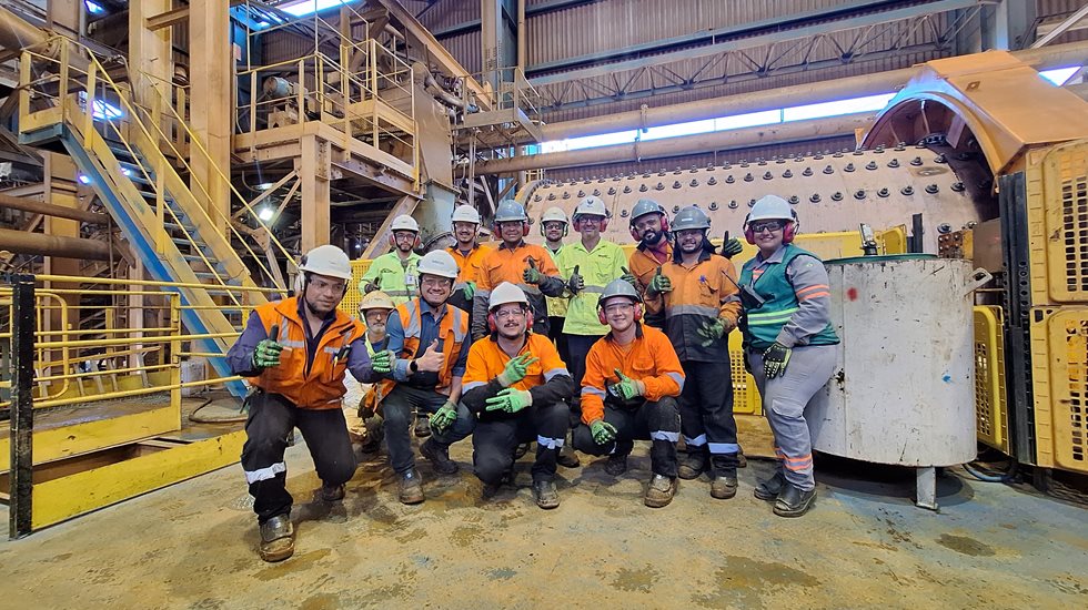 Equipe Metso e Mosaic