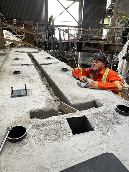 David Armitage at work.